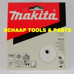 Schuurschijven 125mm P100 white velcro per 10 verpakt | P-33370